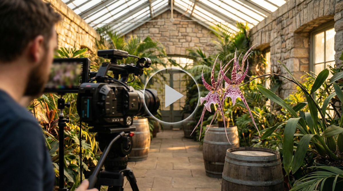 福利姬植物视频-珍稀兰花微距拍摄